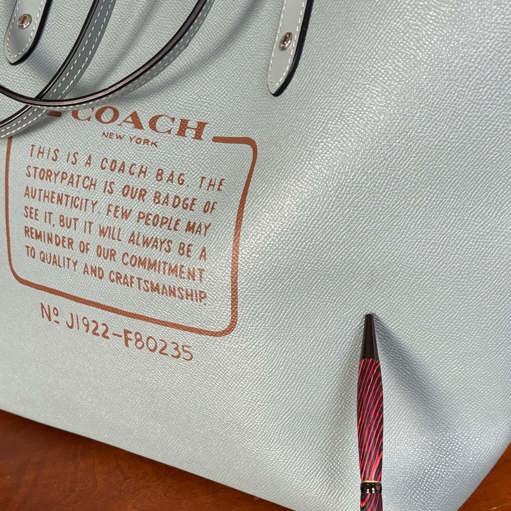 Coach Reversible City Print, Party Owl Print.  NWT - Picture 14 of 14